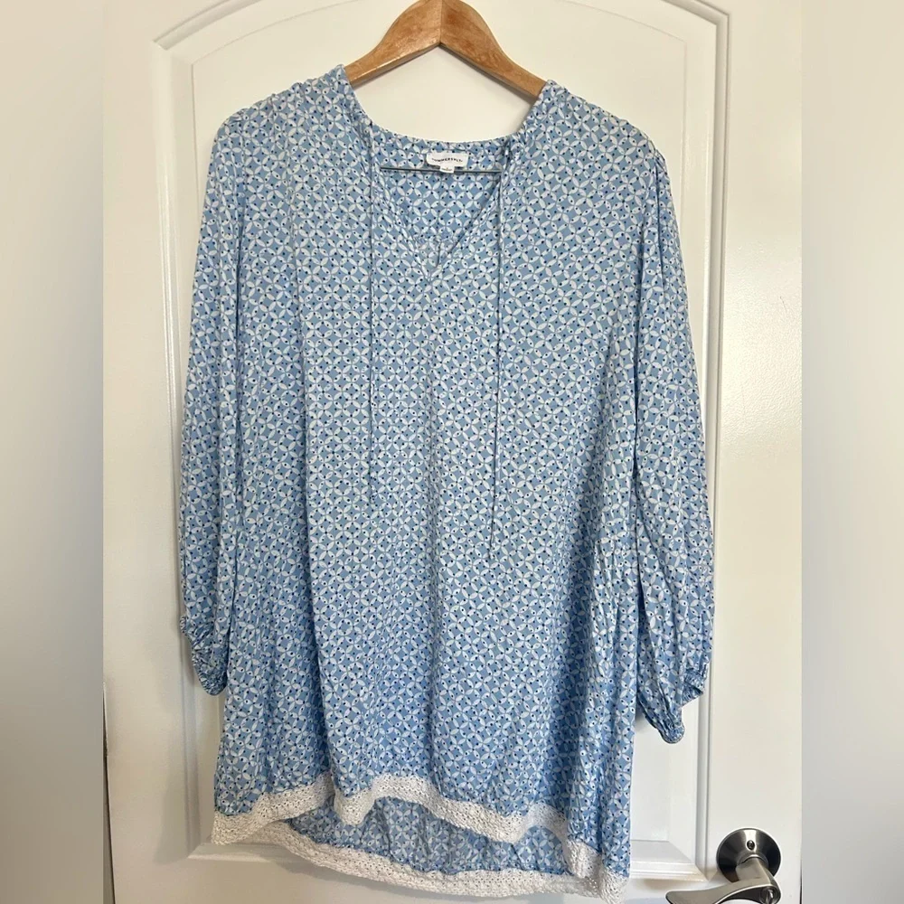 Summersalt Easy Breezy Tunic mini Dress swim Cover-Up size S boho coastal chic
